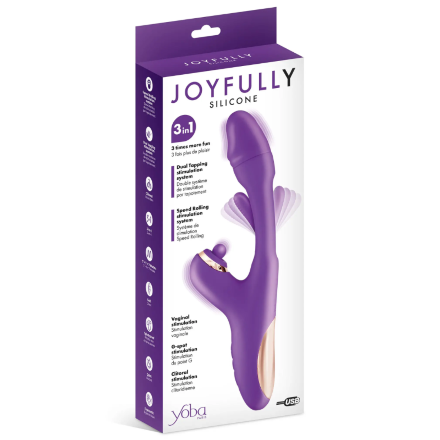 Eden Blossom 3-en-1 | Vibromasseur Rabbit Premium Triple Stimulation